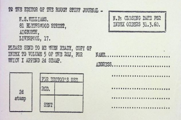 March 1960 index request